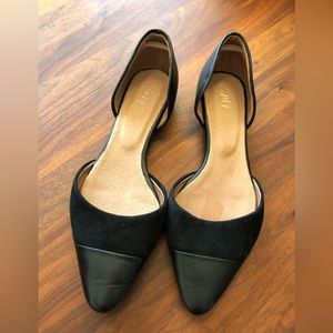 J. Jill D’Orsay Suede and Leather Flats